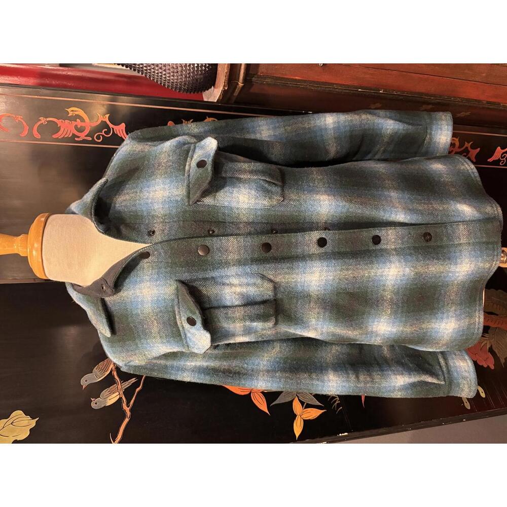 Smartwool Women's Anchor Line Merino Wool Blend Plaid Shacket Jacket Medium